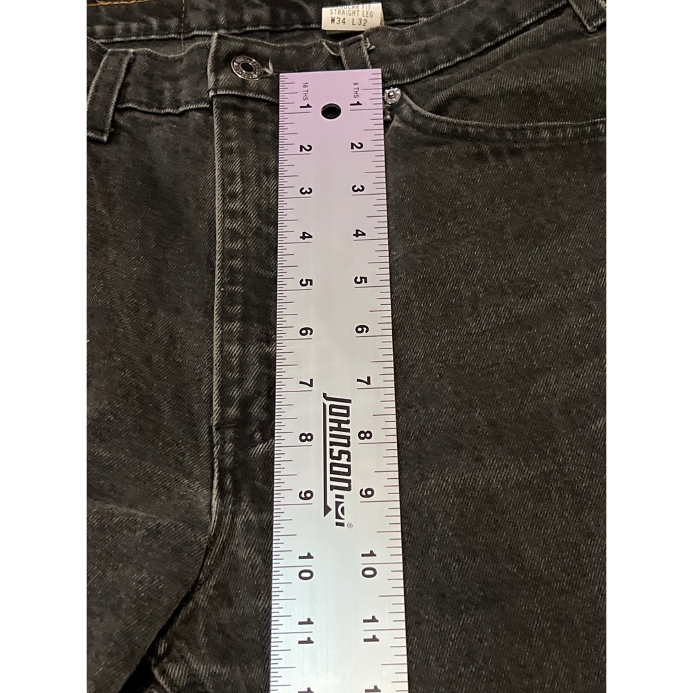 Levis Vintage505 RegularFit Straigh Leg Jeans Mens 34x32 Faded Black100% Cotton - Picture 6 of 15